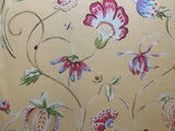 Thibaut Westfield Wild Flower Ladybug Dragon Fly Tulip Strawberry Rose Meadow Large 100% Cotton Gold Yellow Red Pink Blue