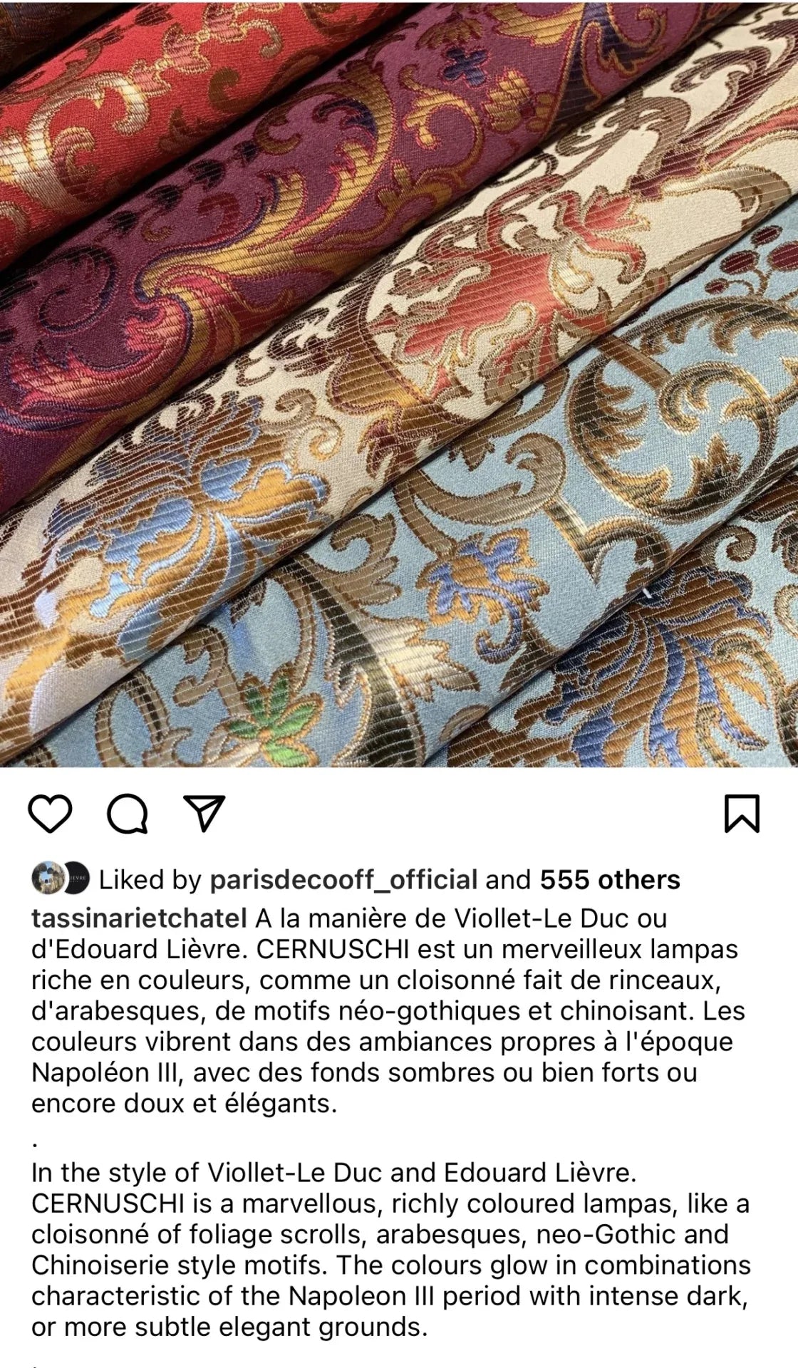 1 EV30 24"x25" Scalamandre Tassinari &amp; Châtel CERNUSCHI  Brun Brown Gold SIlk Lampas Patrimoine Collection MSRP USD2128/y