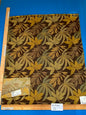 50 Berkbox72 Scalamandre Old World Weavers Square Silk  Sylvain Espresso Dark Brown Damask Tropical Foliage Monstera MSRP USD 300+/Y Piece E