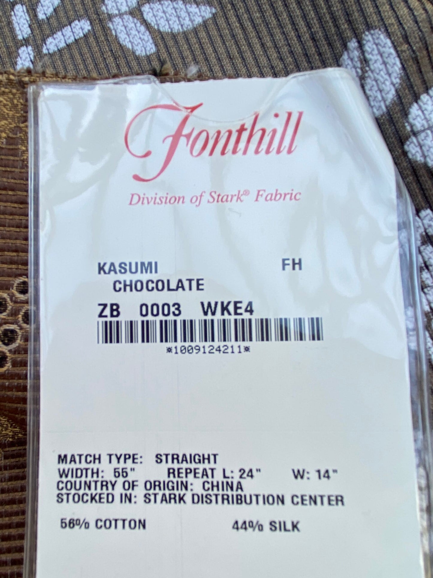 55 Berkbox72 Scalamandre Square Silk Kasumi Chocolate Brown Medallion Botanical MSRP USD276/y