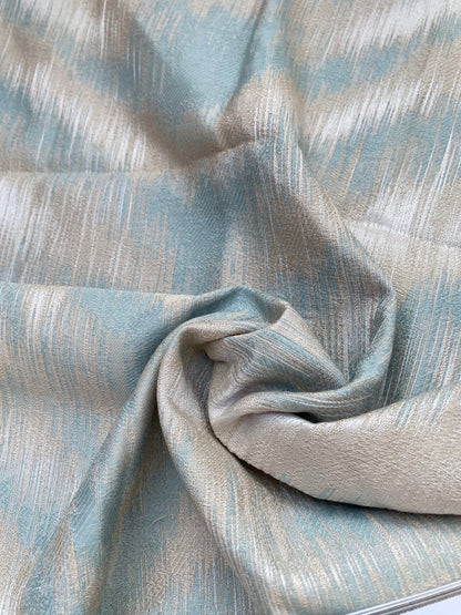 60 Berkbox72 Scalamandre Square Silk Safari Weave Mineral Green Gray Tiger Cheetah, Animal Skin MSRP USD390/y