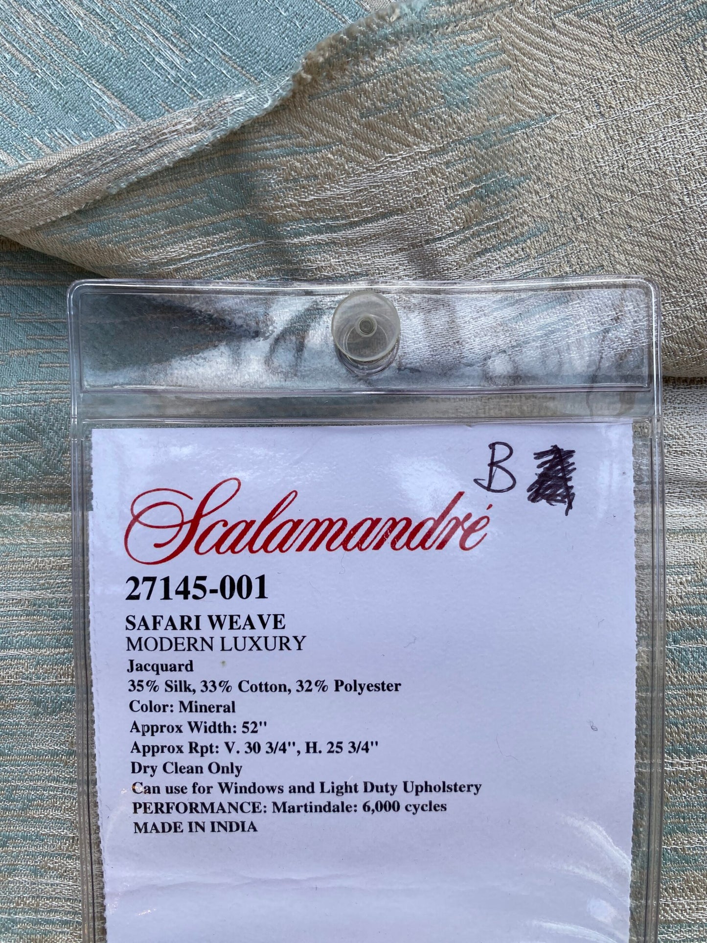 61 Berkbox72 Scalamandre Square Silk Safari Weave Mineral Green Gray Tiger Cheetah, Animal Skin MSRP USD390/y