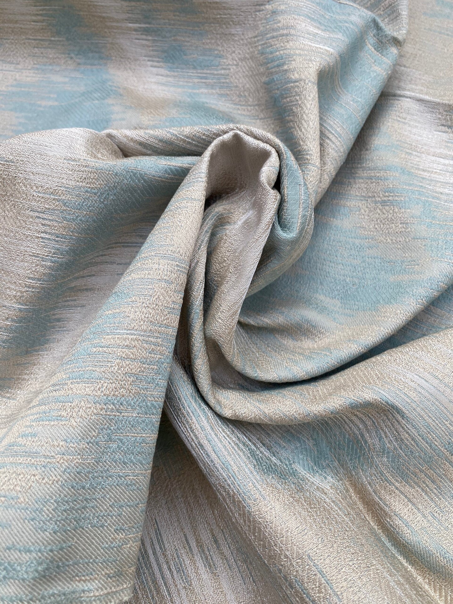 61 Berkbox72 Scalamandre Square Silk Safari Weave Mineral Green Gray Tiger Cheetah, Animal Skin MSRP USD390/y