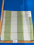 2 Berkbox71 Scalamandre Square Silk Grey Watkins Riviera Stripe Cannez Green White MSRP USD300+/y