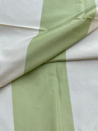 2 Berkbox71 Scalamandre Square Silk Grey Watkins Riviera Stripe Cannez Green White MSRP USD300+/y