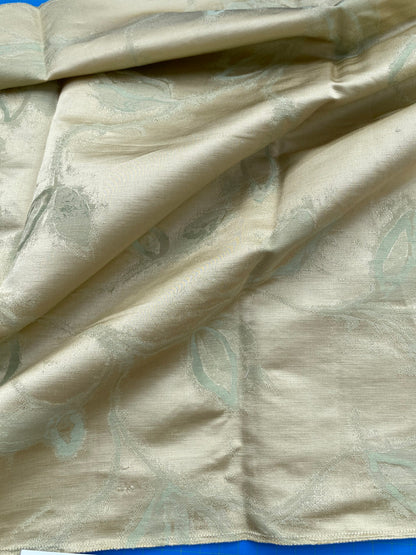 4 Berkbox71 Scalamandre Square Silk Grey Watkins Maharajah Arctic Damask Reversible Gray MSRP USD348/y