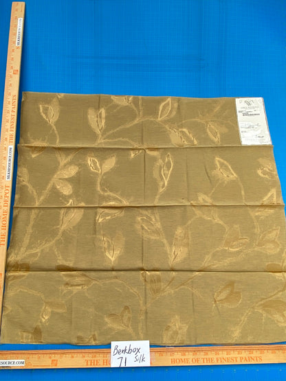 11 Berkbox71 Scalamandre Square Silk Grey Watkins Maharajah Musket Reversible Brown Damask Tree Foliage MSRP USD348/y Piece D