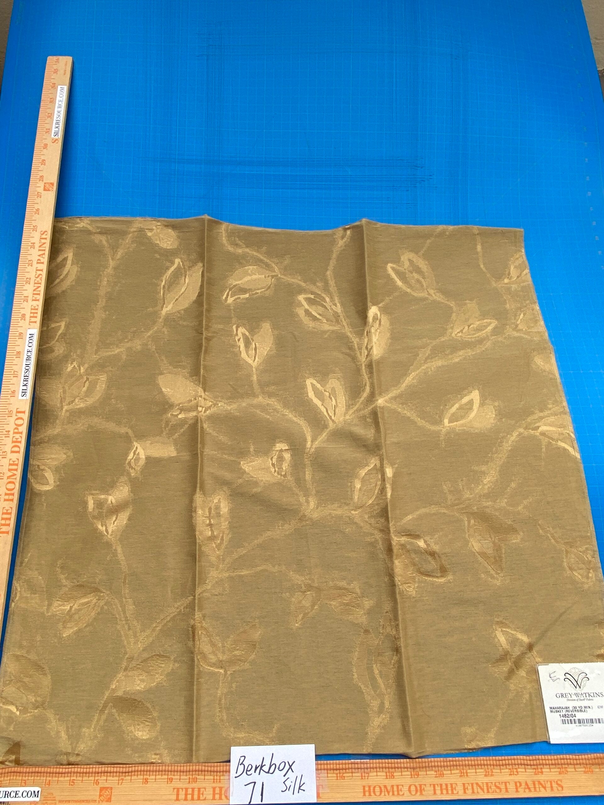Scalamandre Silk Grey Watkins Maharajah Musket Reversible Brown Damask ...