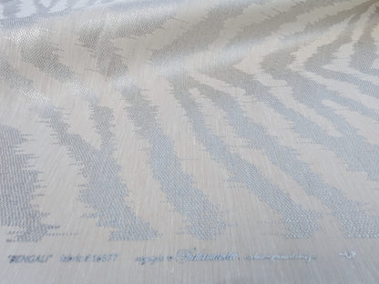 Scalamandre  Bengali Champagne Leopard Tiger Animal Skin Print Linen Silk MSRP USD366/y