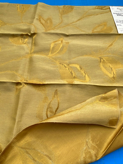 26 Berkbox71 Scalamandre Square Silk Grey Watkins Maharajah Antique Gold Reversible Gold Tree Foliage MSRP USD348/y