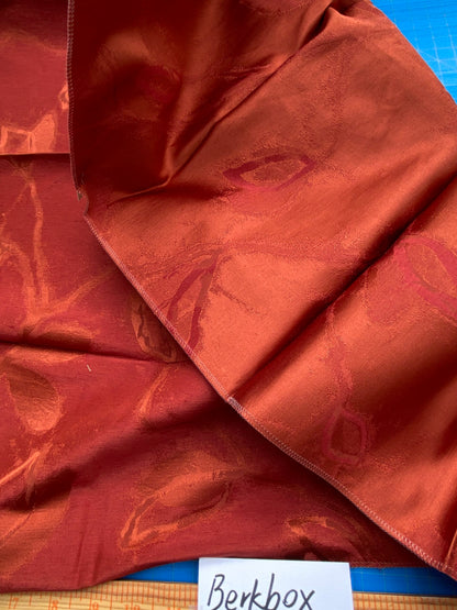 27 Berkbox71 Scalamandre Square Silk Grey Watkins Raisin Reversible Red Contemporary Tree Foliage MSRP USD348/y