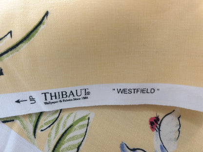 Thibaut Westfield Wild Flower Ladybug Dragon Fly Tulip Strawberry Rose Meadow Large 100% Cotton Gold Yellow Red Pink Blue