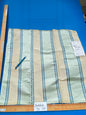 47 Berkbox71 Scalamandre Square Silk Old World Weavers Chaplin Sky Silk Stripe Light Blue Beige MSRP USD 300+/y