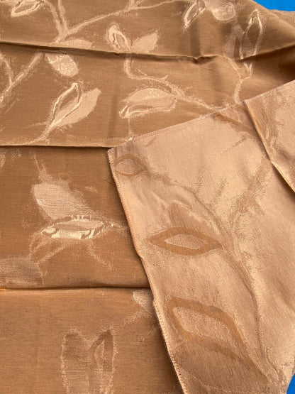 49 Berkbox71 Scalamandre Square Silk Grey Watkins Maharajah Clove Reversible Brown Contemporary MSRP USD 348/y