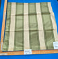 53 Berkbox71 Scalamandre Square Silk Old World Weavers Chaplin Grass Stripe Green White MSRP USD 300+/y