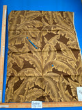 56 Berkbox71 Scalamandre Square Silk by Grey Watkins Havana Cacao Tropical Foliage Brown MSRP USD 412/y