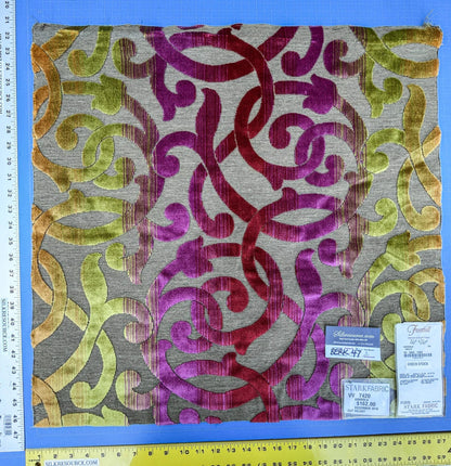 10 Berkbox47 26″x 26″ Square Scalamandre Gondola Multi Cut Velvet