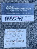 17 Berkbox47 26″x 26″ Square Christian Fischbacher Yucatan Dark Gray 100% Linen