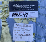 26 Berkbox47 26″x 26″ Square  Scalamandre Christian Fischbacher SELVA Tropical Green Blue