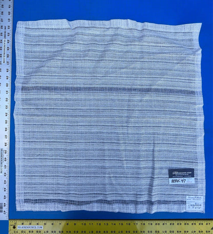 27 Berkbox47 26″x 26″ Square  Scalamandre Christian Fischbacher TEMPLO MAYOR Texture White Gray