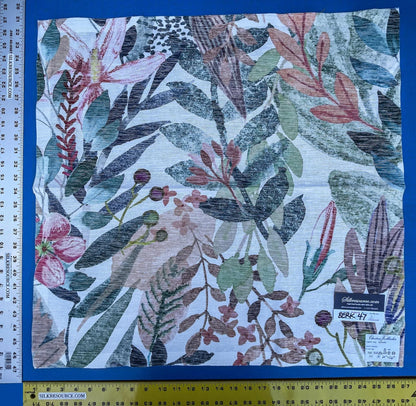29 Berkbox47 26″x 26″ Square  Scalamandre Christian Fischbacher ESTIVAL Botanical