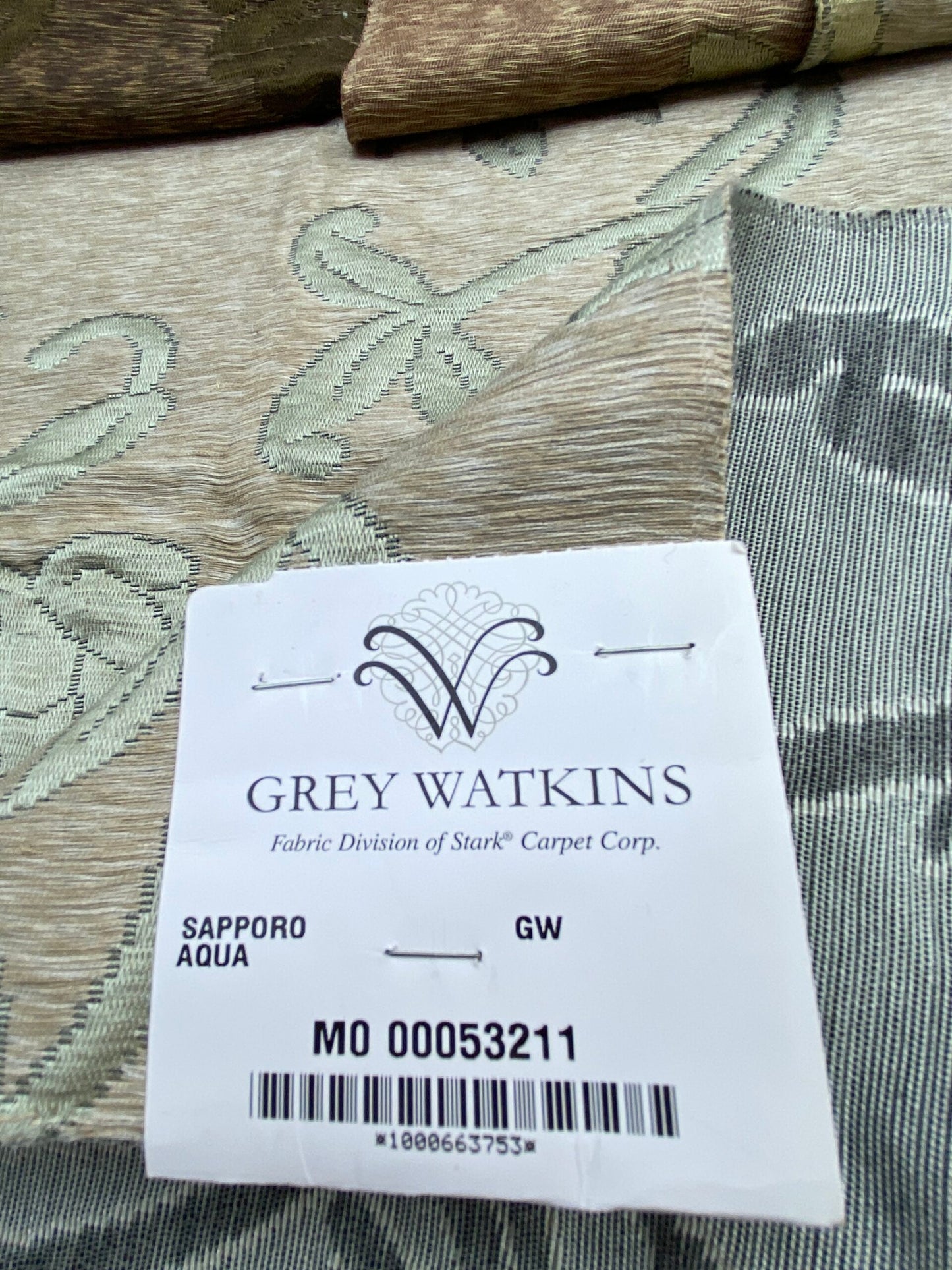 68 Berkbox71 Scalamandre Square Silk by Grey Watkins Sapporo Aqua Botanical Tree Foliage MSRP USD 516/y