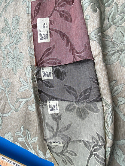 68 Berkbox71 Scalamandre Square Silk by Grey Watkins Sapporo Aqua Botanical Tree Foliage MSRP USD 516/y