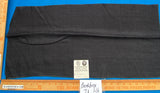 71 Berkbox71 Scalamandre Square Silk by Old World Weavers Nepal Black Solid 12"x27" MSRP USD 310/y
