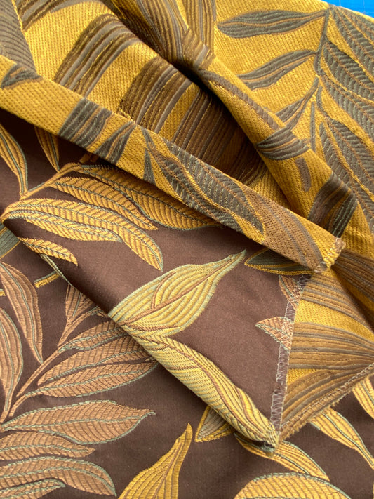 72 Berkbox71 Scalamandre Square Silk by Old World Weavers Sylvain Espresso Brown Silk Lampas MSRP USD 300+/y