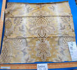 74 Berkbox71 Scalamandre Square Silk by Old World Weavers Teodora Ochre Gold Silk Damask Renaissance ArtichokeTraditional Damask MSRP USD 338/Y