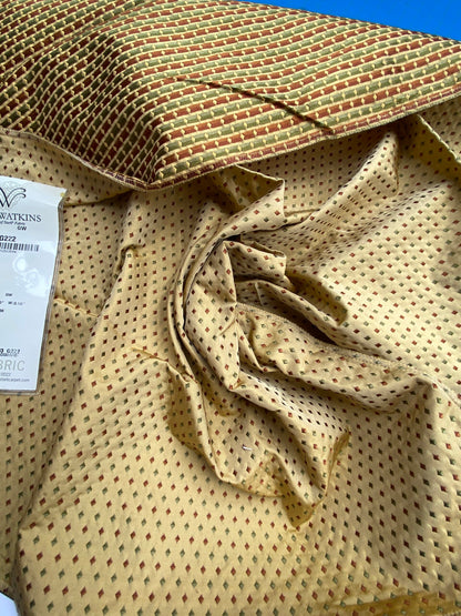 78 Berkbox71 Scalamandre Square Silk by Grey Watkins Le Bijou Gold Small Jacquard Yellow Small Scale MSRP USD 300+/Y