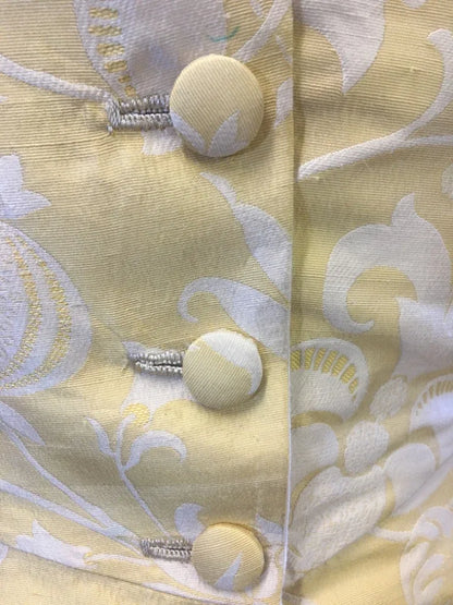 100% Silk Lampas Fairy Tale Pom "seafoam" Blue Aqua Green Cream Josef Frank