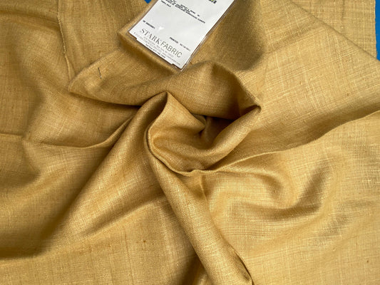 82 Berkbox71 Scalamandre Square Silk by Old World Weavers Nepal Corn Yellow Solid 1.1yd x 25" MSRP USD 310/y