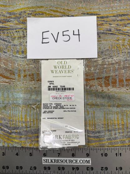 Scalamandre Old World Weavers CERES Opal Abstract Ombre Blue -1.2 yards - MSRP USD270/y