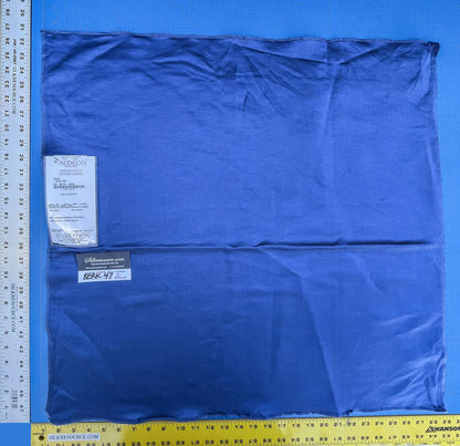 54 Berkbox47 27″x 27″ Square Scalamandre CLAN DEEP SKY Blue Viscose Plain