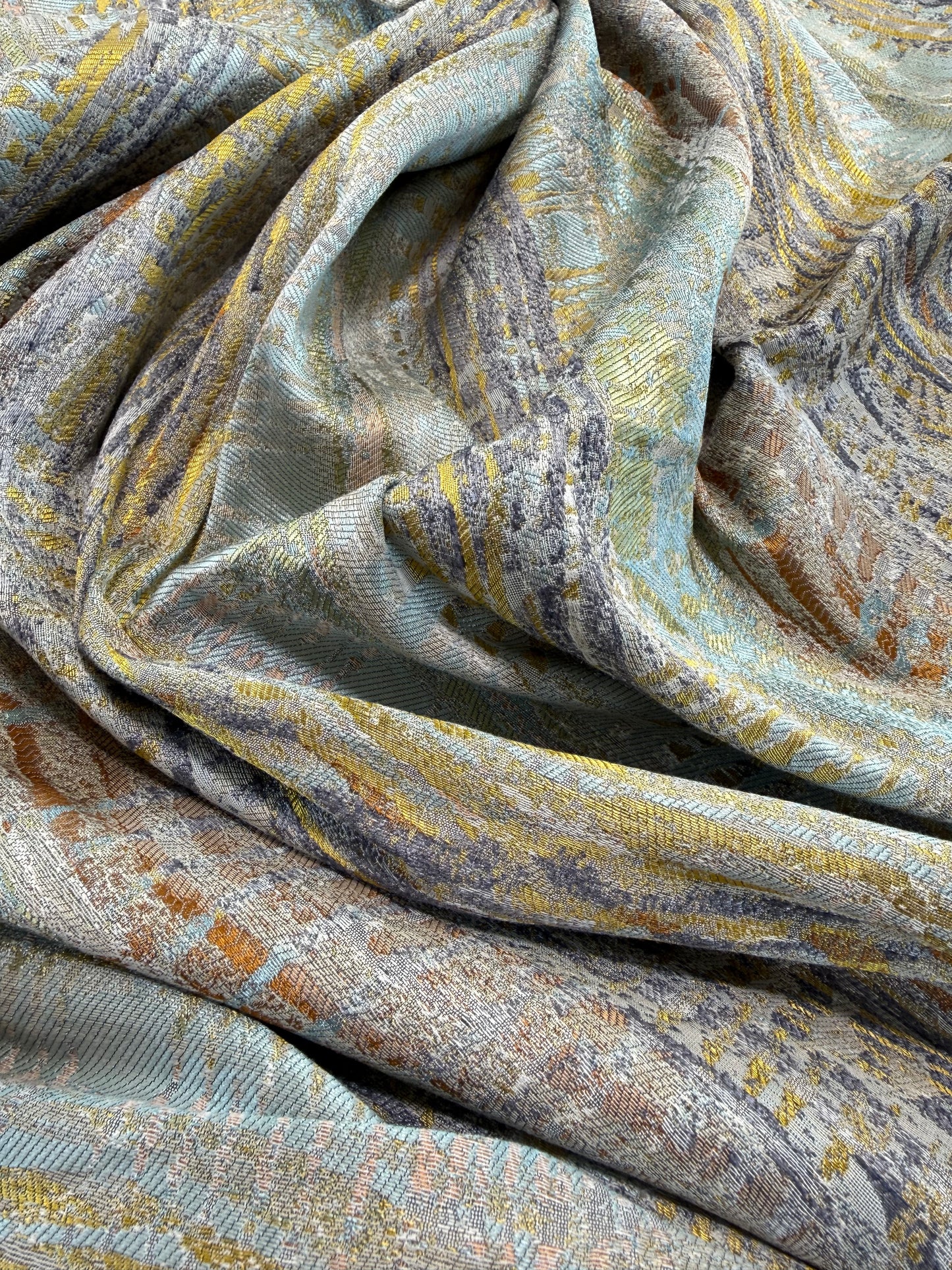 Scalamandre Old World Weavers CERES Opal Abstract Ombre Blue -1.2 yards - MSRP USD270/y