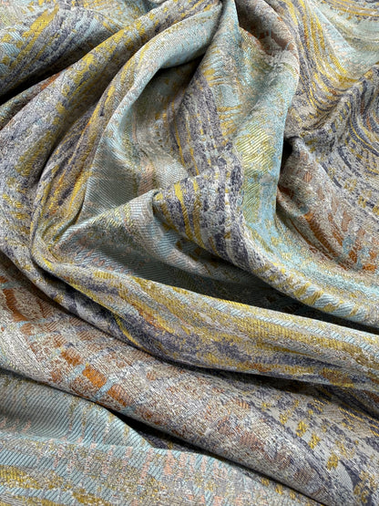 Scalamandre Old World Weavers CERES Opal Abstract Ombre Blue -1.2 yards - MSRP USD270/y