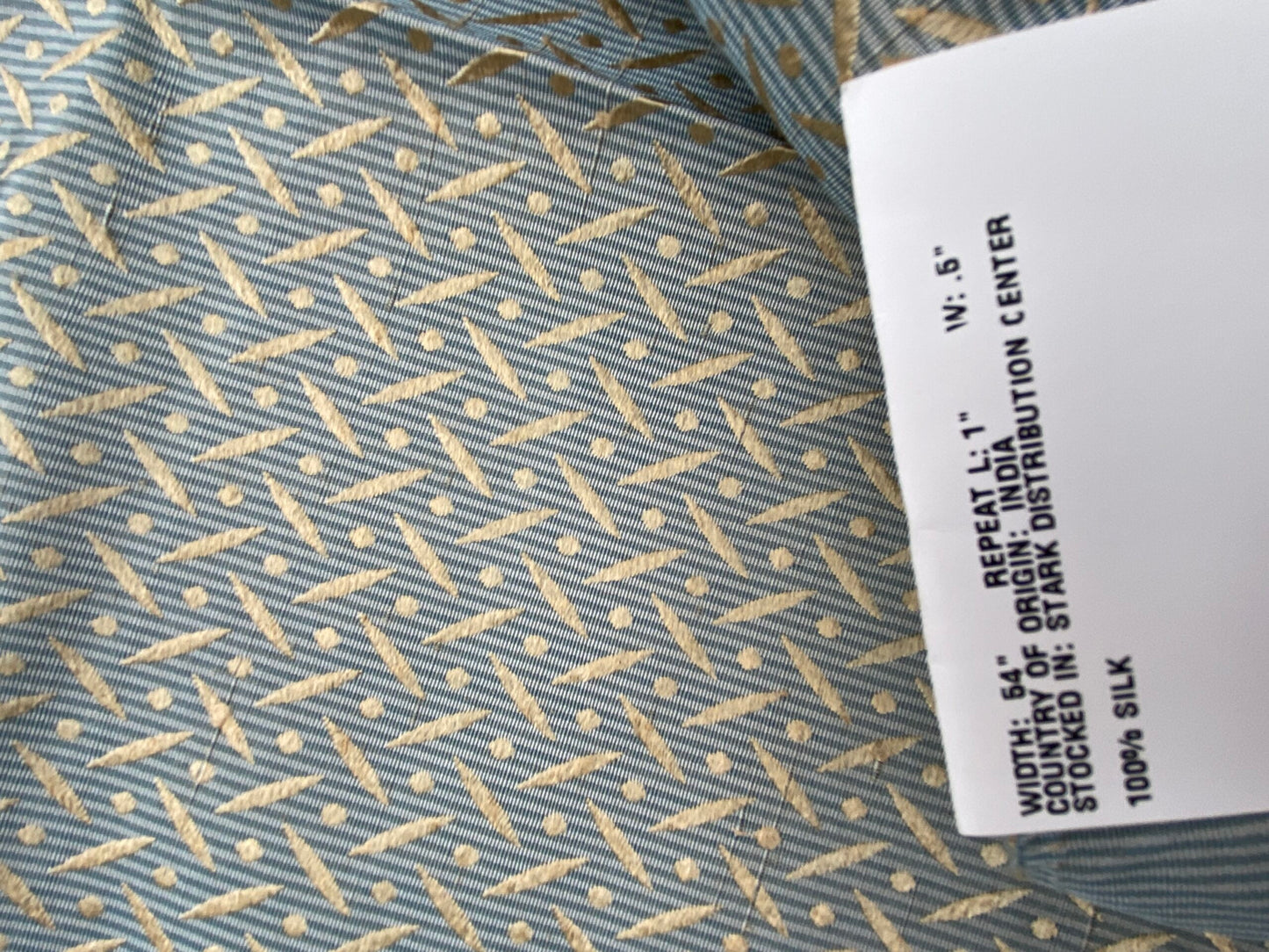 92 Berkbox71 Scalamandre Square Silk by Grey Watkins Crosshatch Blue Small Scale Geometric MSRP USD 458/y