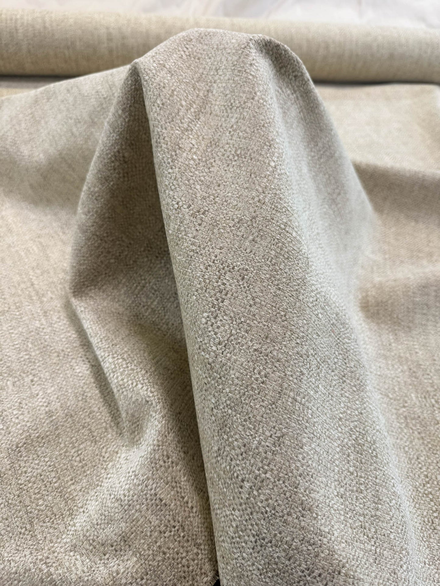 Scalamandre Creekstone Texture Ivory Heavy Chenille - By The Yard - MSRP USD 222/Y