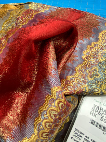 93 Berkbox71 Scalamandre Square Silk by Old World Weavers Varanasi Spectrum MSRP USD 300+/y