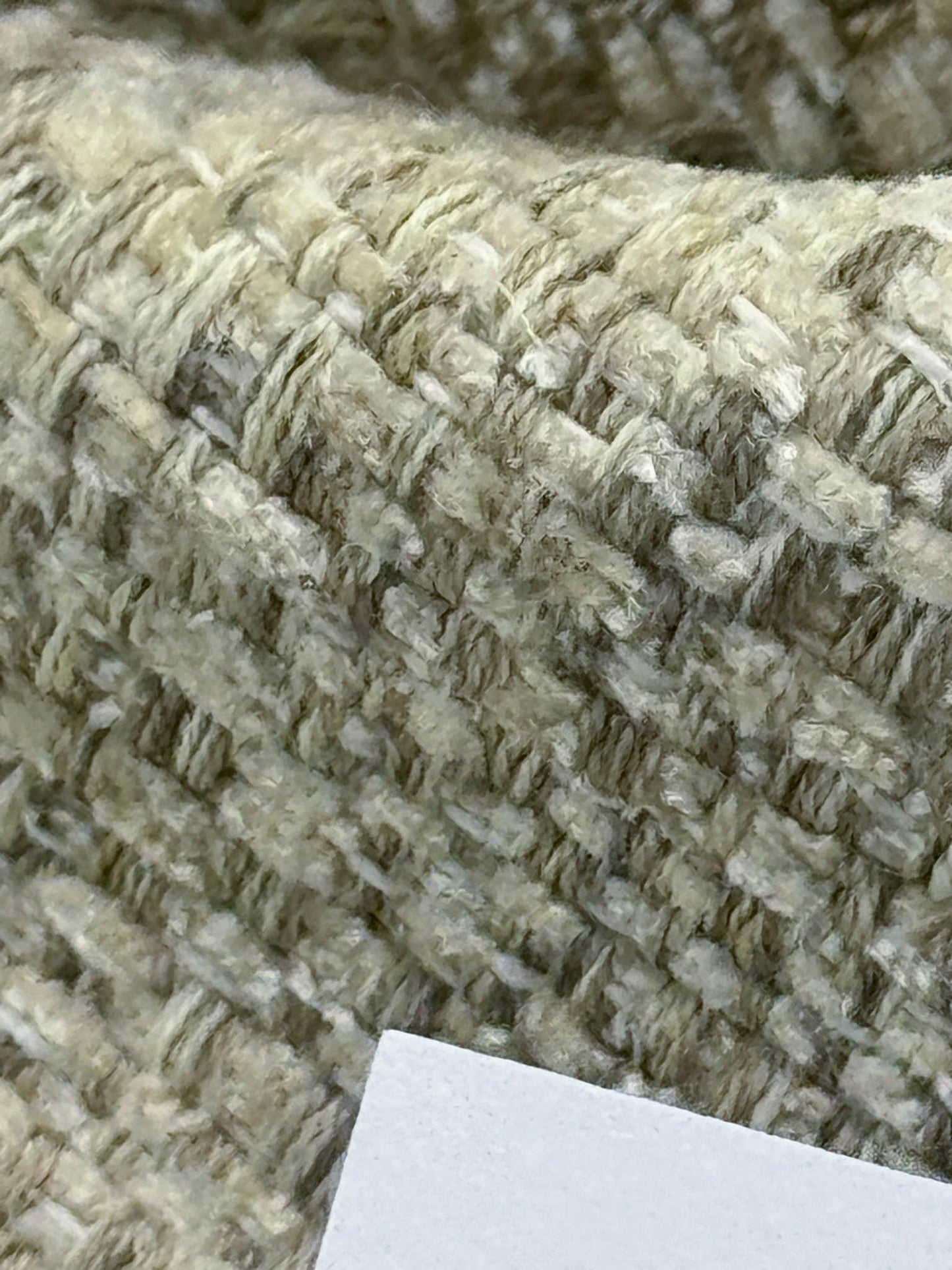 Scalamandre Creekstone Texture Ivory Heavy Chenille - By The Yard - MSRP USD 222/Y