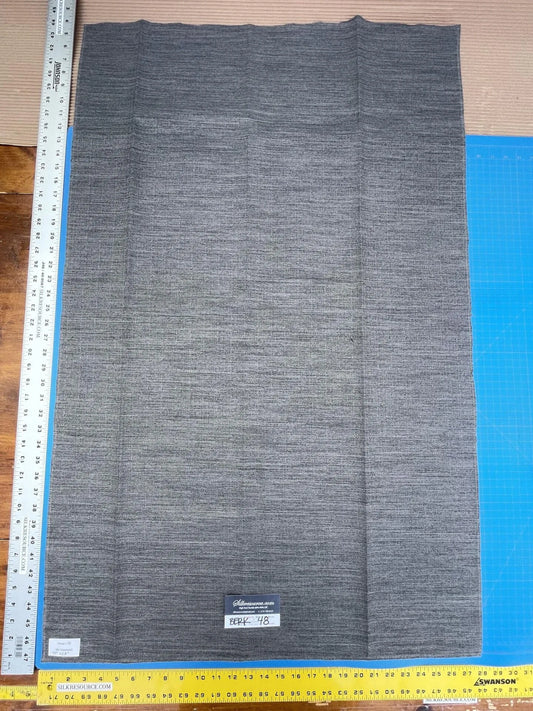 5 Berkbox48 43″x 28″  Scalamandre JANUS Gunmetal Gray Solid Texture