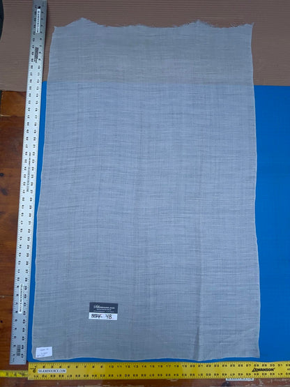 6 Berkbox48 43″x 28″  Scalamandre Caprice Silver Light Gray Sheer Solid Texture