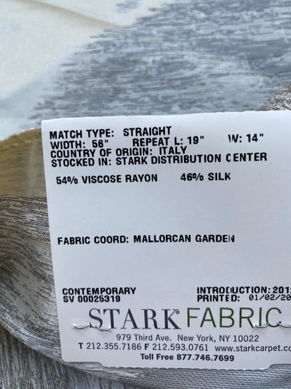 4 Berkbox73 Square Silk Blend by Old World Weavers Isabella Moon Glow Gray White MSRP USD 428/y