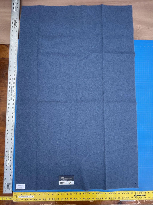 7 Berkbox48 44″x 28″  Scalamandre Merino Denim Blue Plain Solid Texture