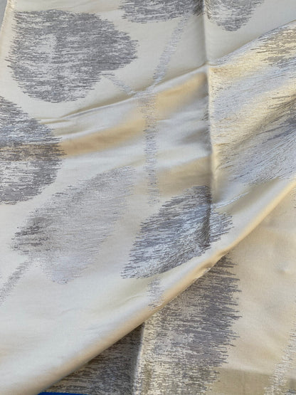 6 Berkbox73 Square Silk Blend by Old World Weavers Isabella Moon Glow Gray White MSRP USD 428/y