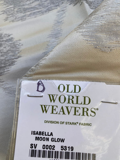 6 Berkbox73 Square Silk Blend by Old World Weavers Isabella Moon Glow Gray White MSRP USD 428/y