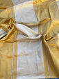 13 Berkbox73 Square Silk by Fonthill Caribu Stripe Gold Cream MSRP USD 200+/y