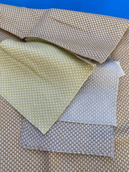 17 Berkbox73 Square Silk by Old World Weavers Mitchel Light Brown Small Scale Texture Plain Yellow MSRP USD 216/y