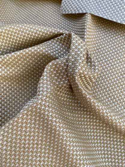 17 Berkbox73 Square Silk by Old World Weavers Mitchel Light Brown Small Scale Texture Plain Yellow MSRP USD 216/y